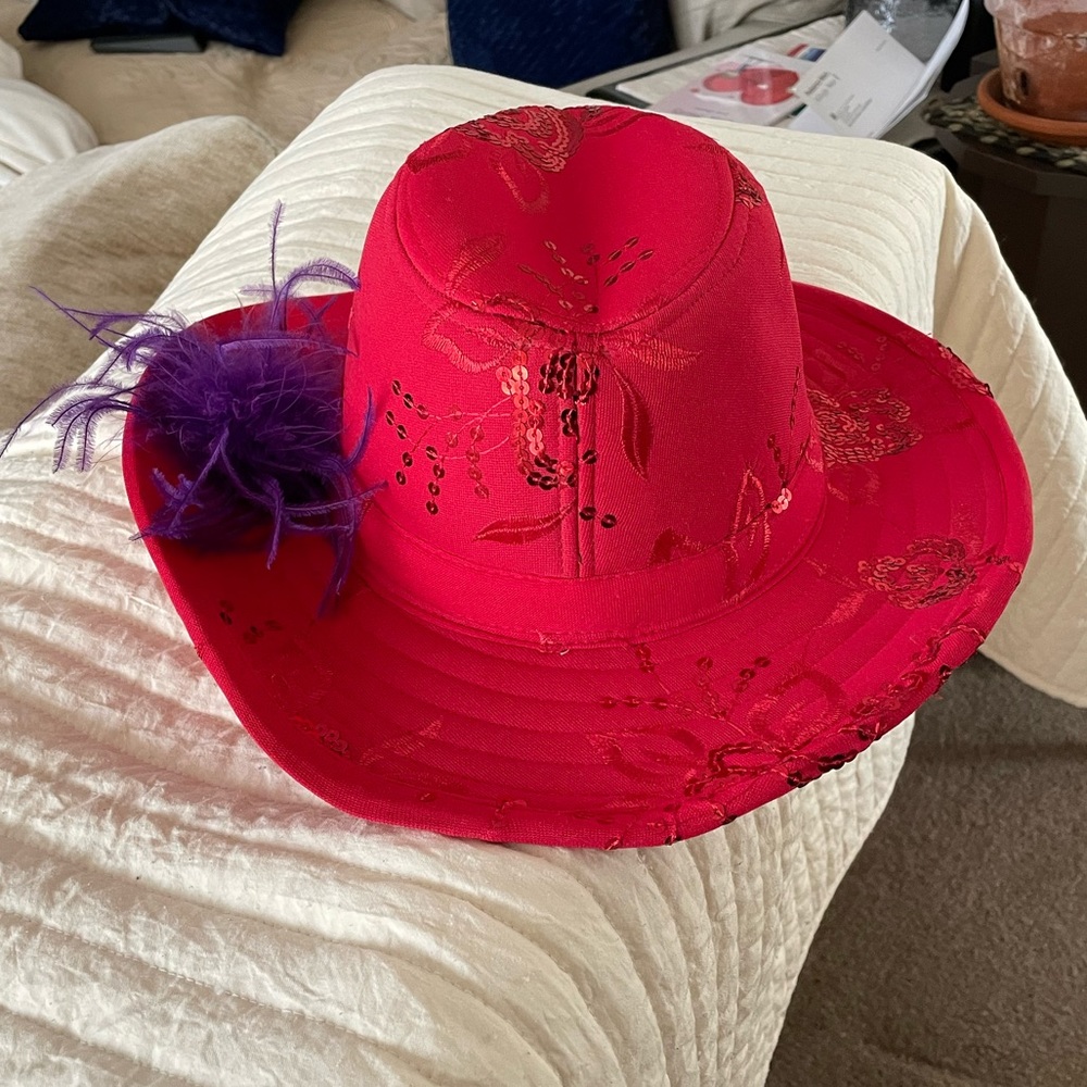 Red cowboy hat